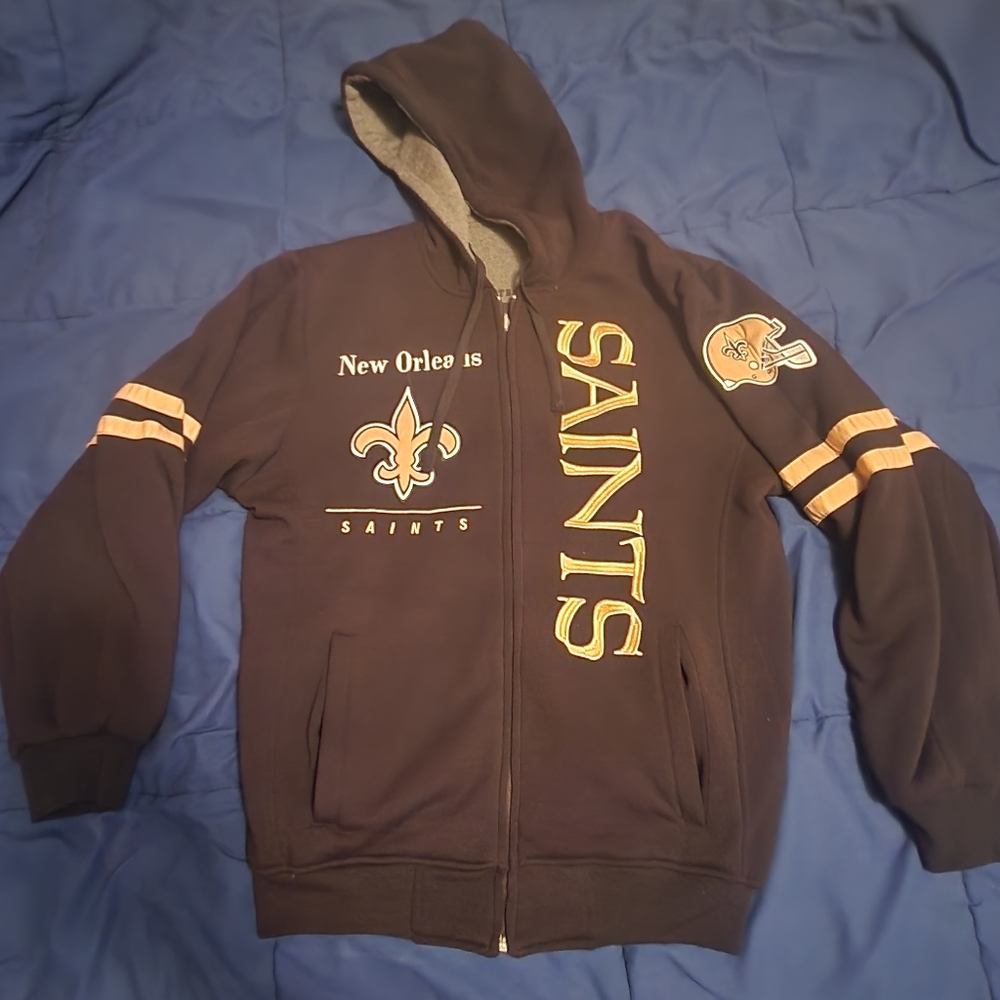NFL New Orleans Saints Reversible Jacket Men's Size Small